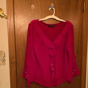 Elegant Red Women's Top